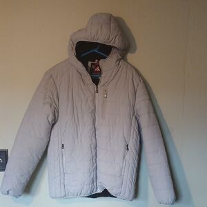 Spire Men's Light Gray Puffer Jacket Size XL